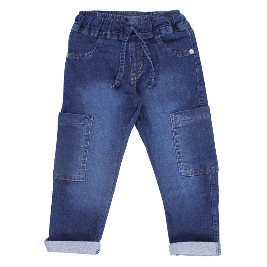 Calça Jeans Infantil Kookabu Jogger Bolso Lateral