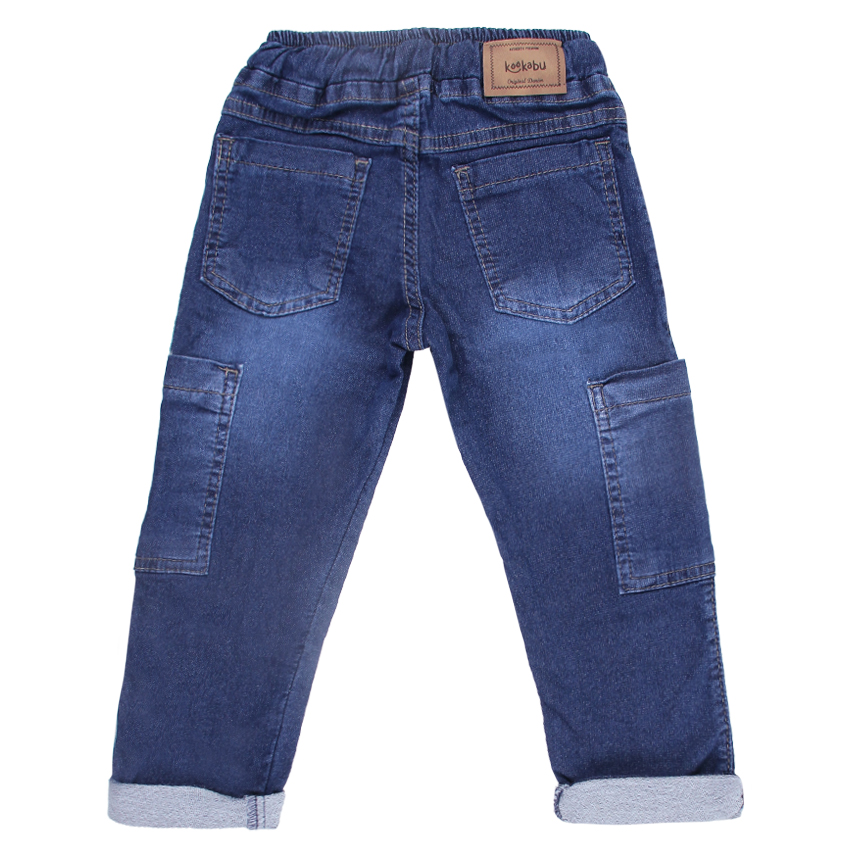 Calça Jeans Infantil Kookabu Jogger Bolso Lateral