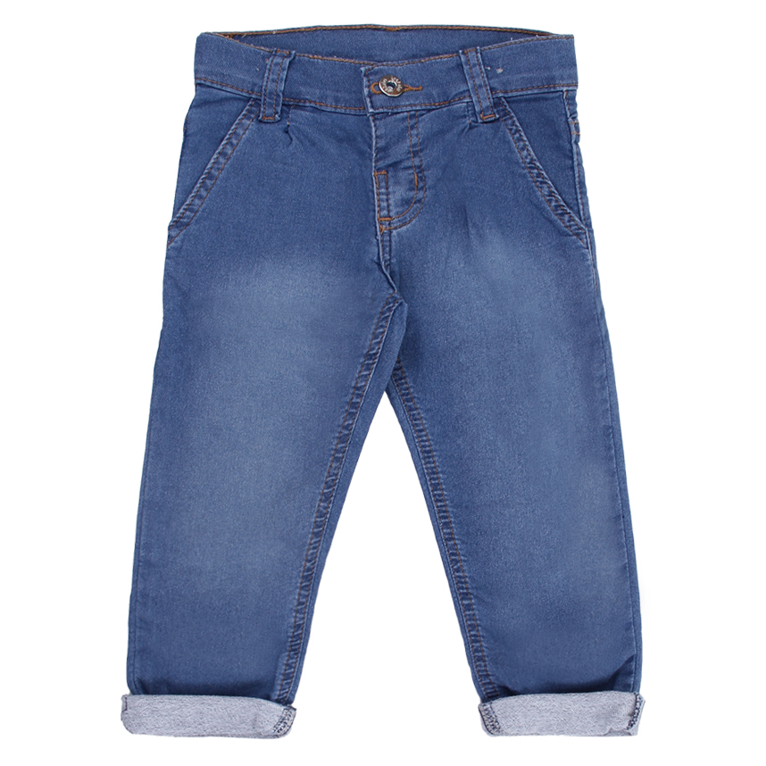 Calça Jeans Infantil Kookabu Detalhe Barra Virada