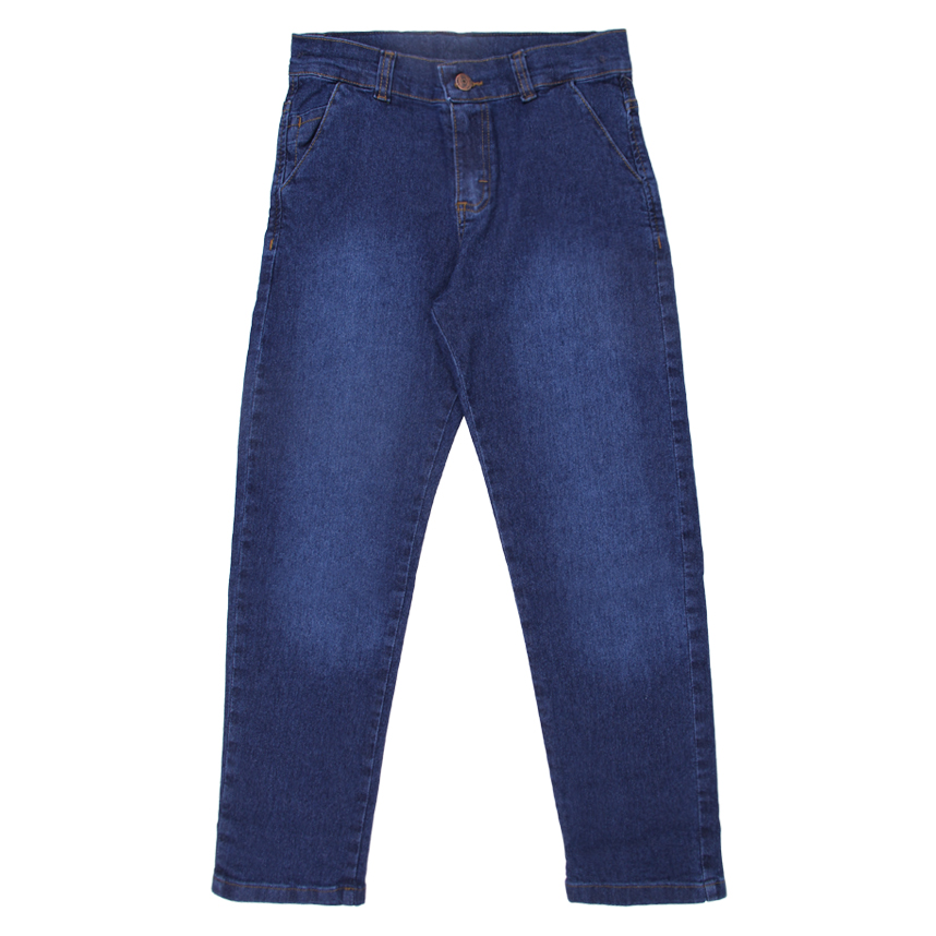 Calça Jeans Juvenil Articolare Básica Detalhe Used