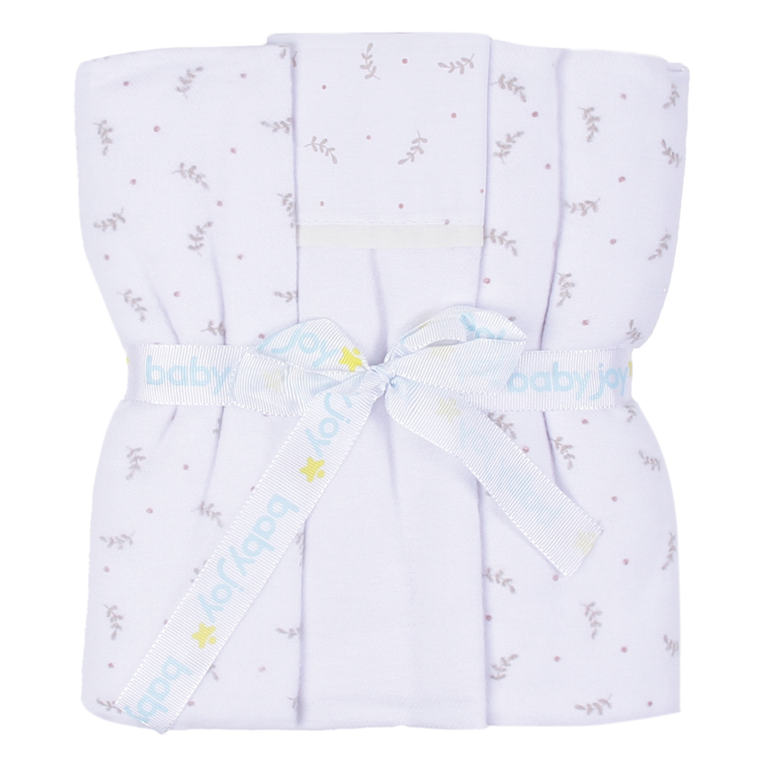 Kit Cueiro Bebê Baby Joy Estampa Folhas 3 Peças