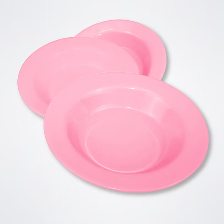 Kit Prato Lully Bebê Fundo com Boca Larga 03 Peças