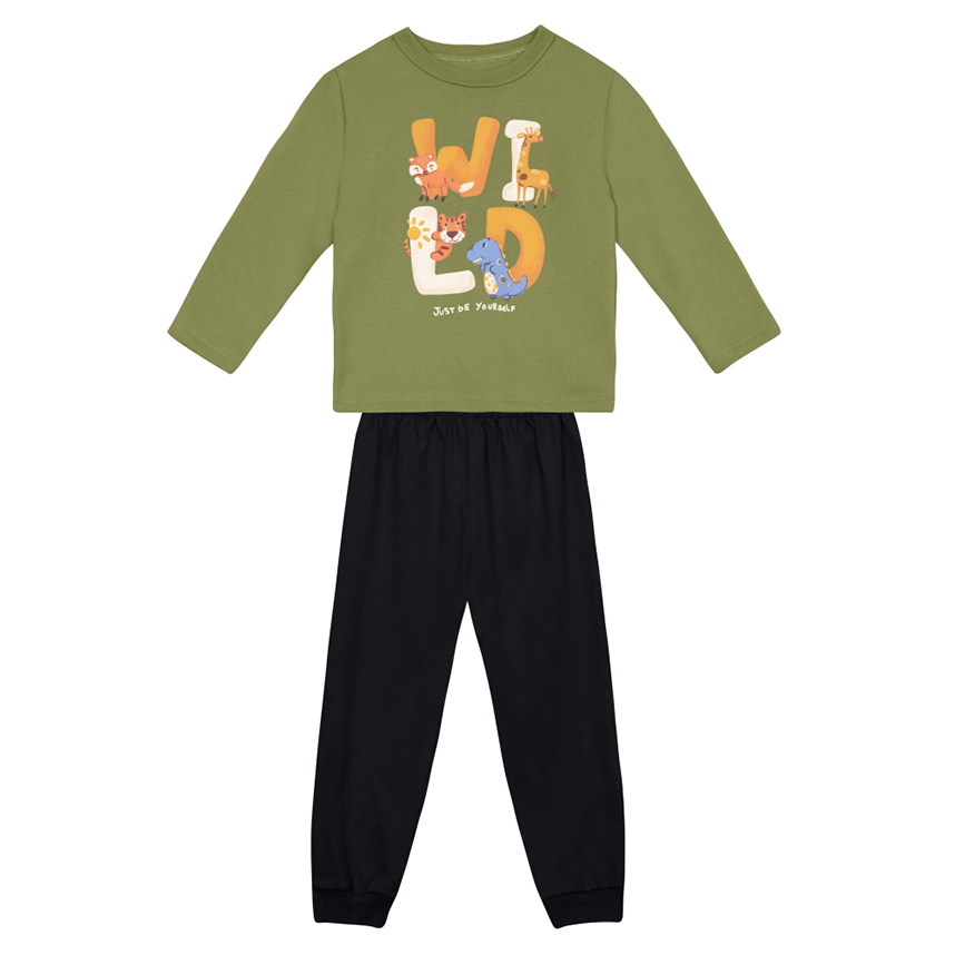 Conjunto Infantil Brandili Blusão Estampa Bichos e Calça