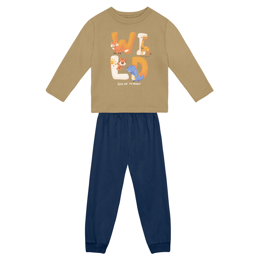 Conjunto Infantil Brandili Blusão Estampa Bichos e Calça