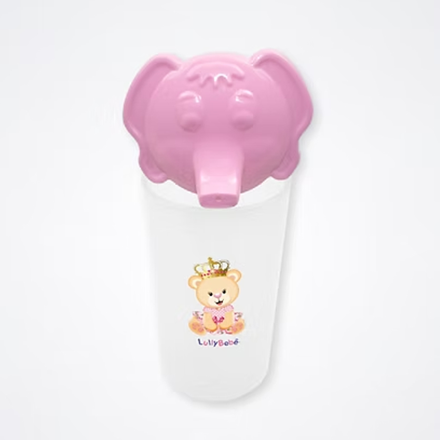 Copo Lully Bebê com Tampa Elefante 250 ml