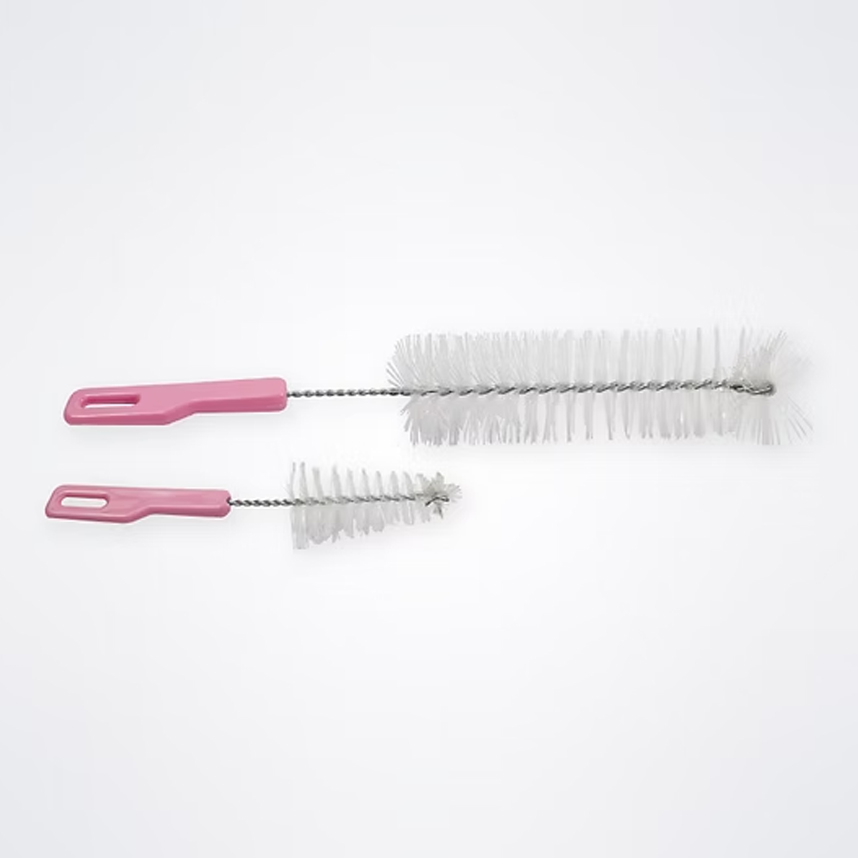 Kit Escova Reta Para Mamadeira Lully Bebê E Limpa Bico