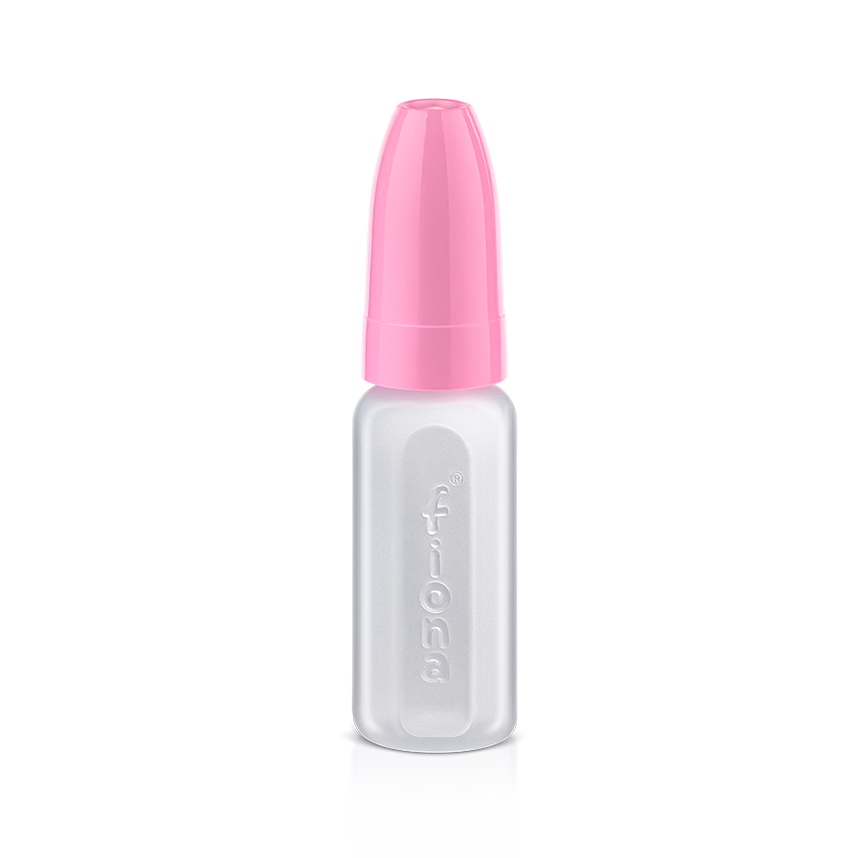 Mamadeira Fiona Silicone Anatômico Desenhos Rosa 50ml