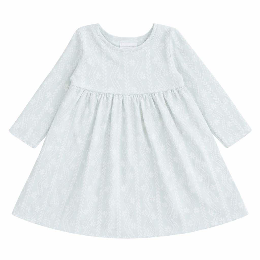 Vestido Infantil Kiki Estampa Flor com Casaco Peluciado