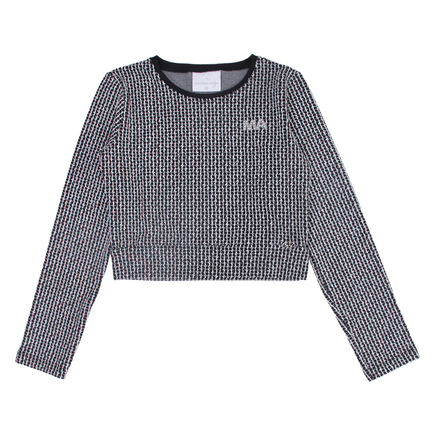 Conjunto Juvenil Menina Anjo Blusa Quadriculada e Short Saia