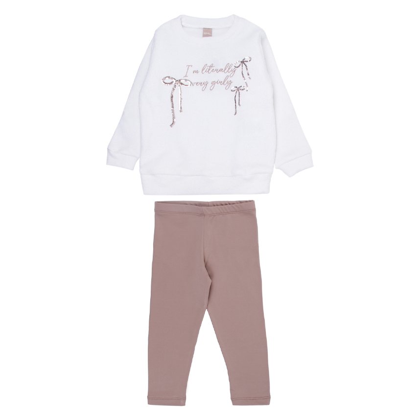 Conjunto Infantil Kookabu Blusa Buckle Laço E Legging