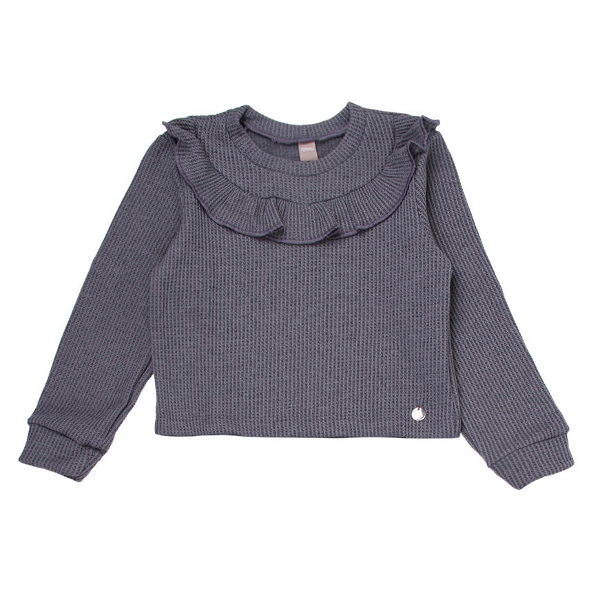 Conjunto Infantil Kookabu Blusa Babado Bolsa e Calça