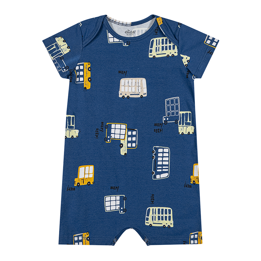 Macacão Bebê Curto Elian em Cotton Estampas Sortidas Macacão Bebê Curto Elian em Cotton Estampas Sortidas