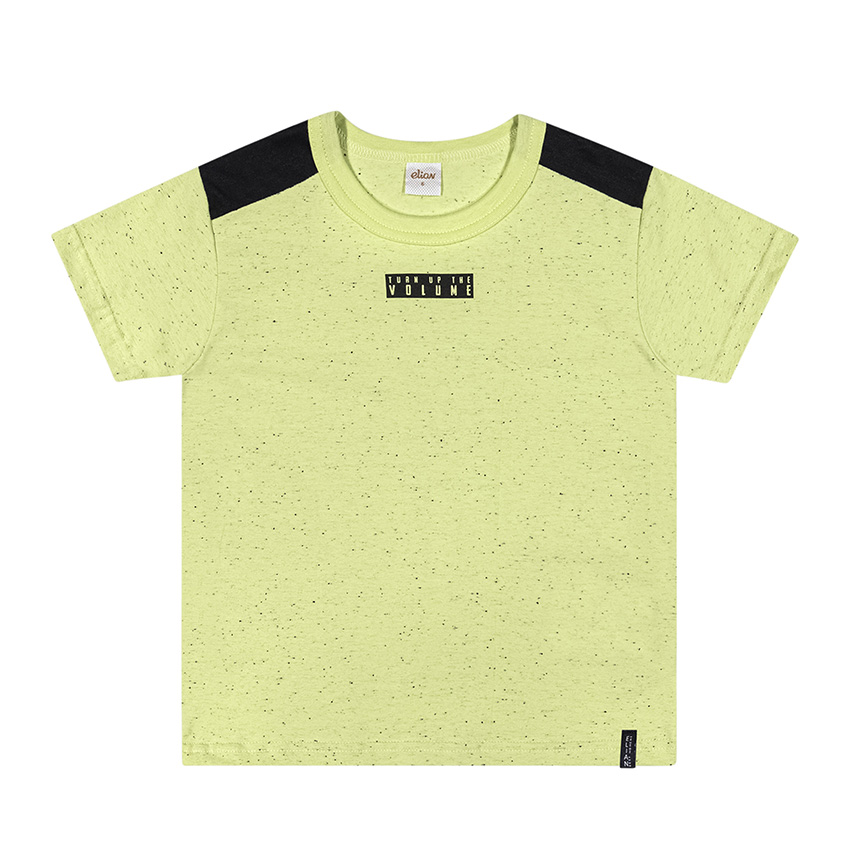 Camiseta Infantil Elian Manga Curta com Detalhe no Ombro