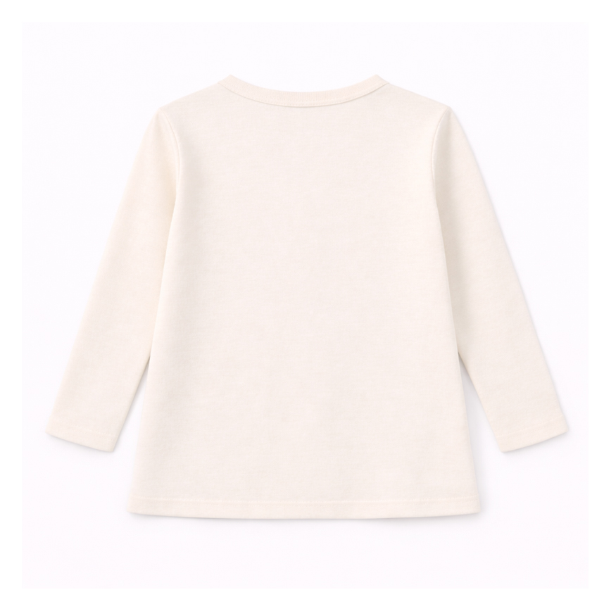 Blusa Infantil Color Mini Manga Longa Estampa Panda