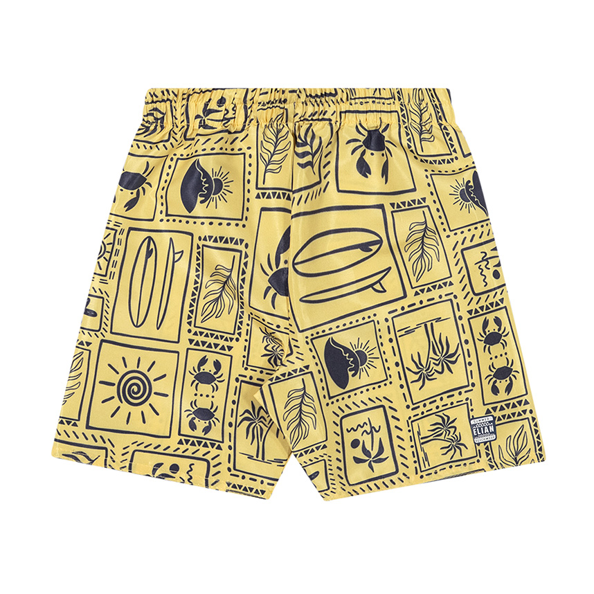 Bermuda Infantil Elian Em Tactel Estampada