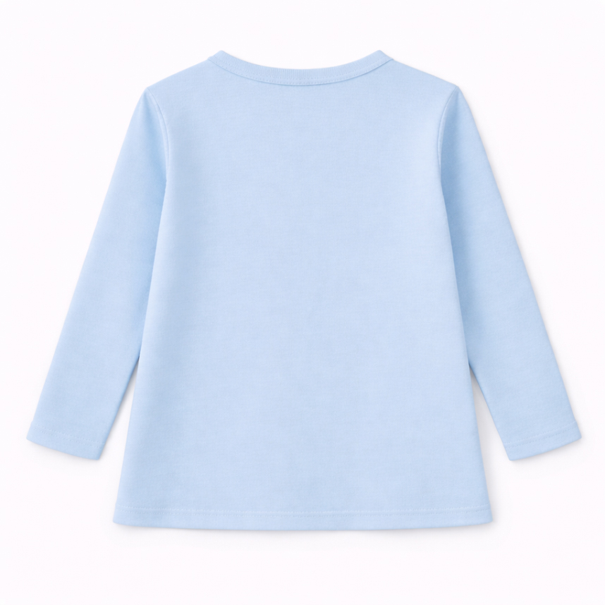 Blusa Infantil Color Girl Manga Longa Estampa Love Flor