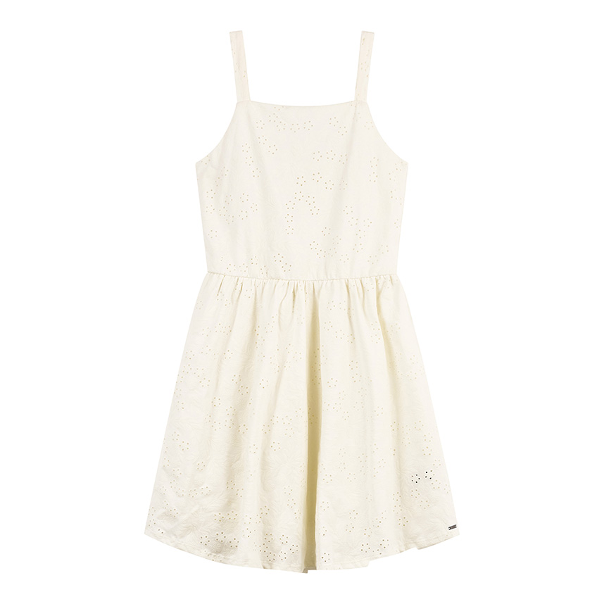 Vestido Juvenil Beats Alça Fina Laise Flor