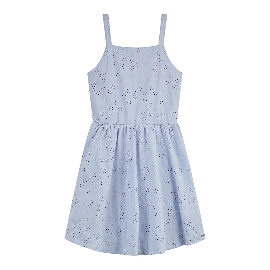 Vestido Juvenil Beats Alça Fina Laise Flor