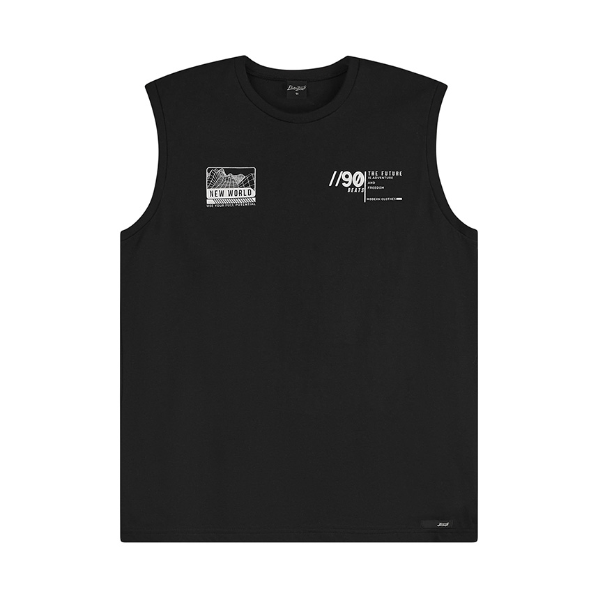 Camiseta Regata Juvenil Beats Estampa New Word