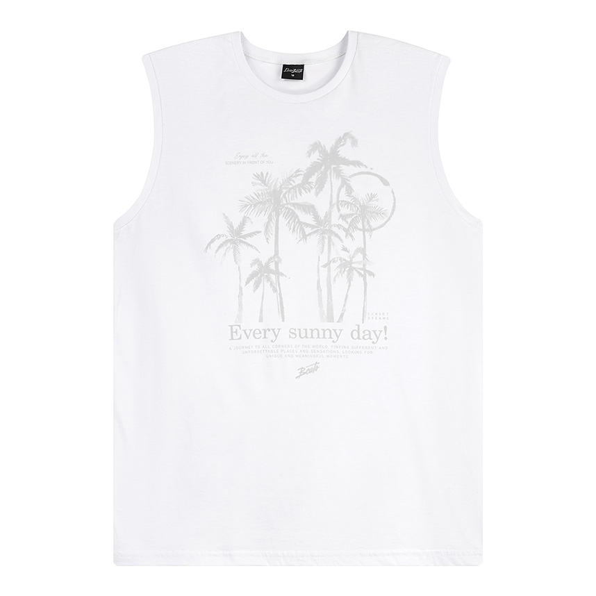 Camiseta Regata Juvenil Beats Estampa Every Sunny Day