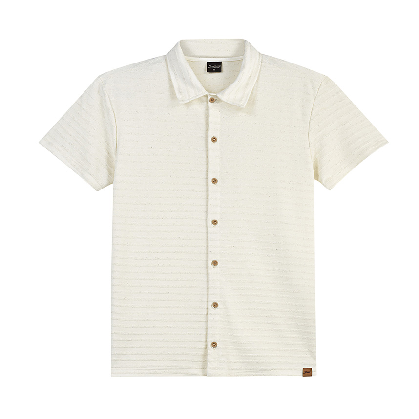 Camisa Juvenil Beats em Moletinho Linho Listrado