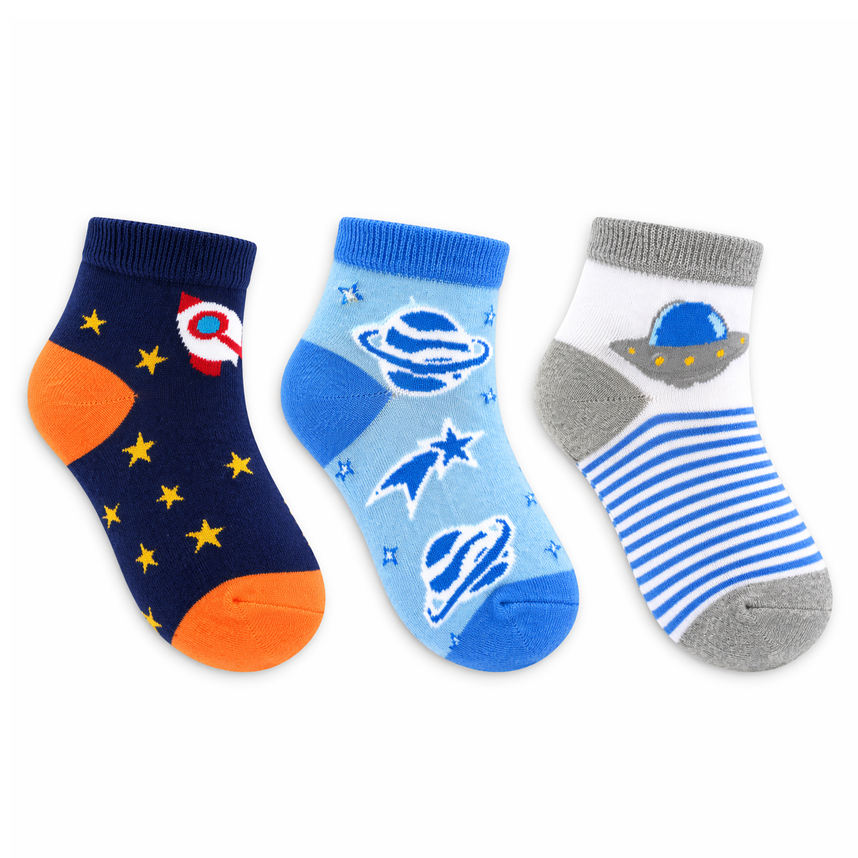 Meia Infantil Duck Meninos Estampas Sortidas com 3 Peças