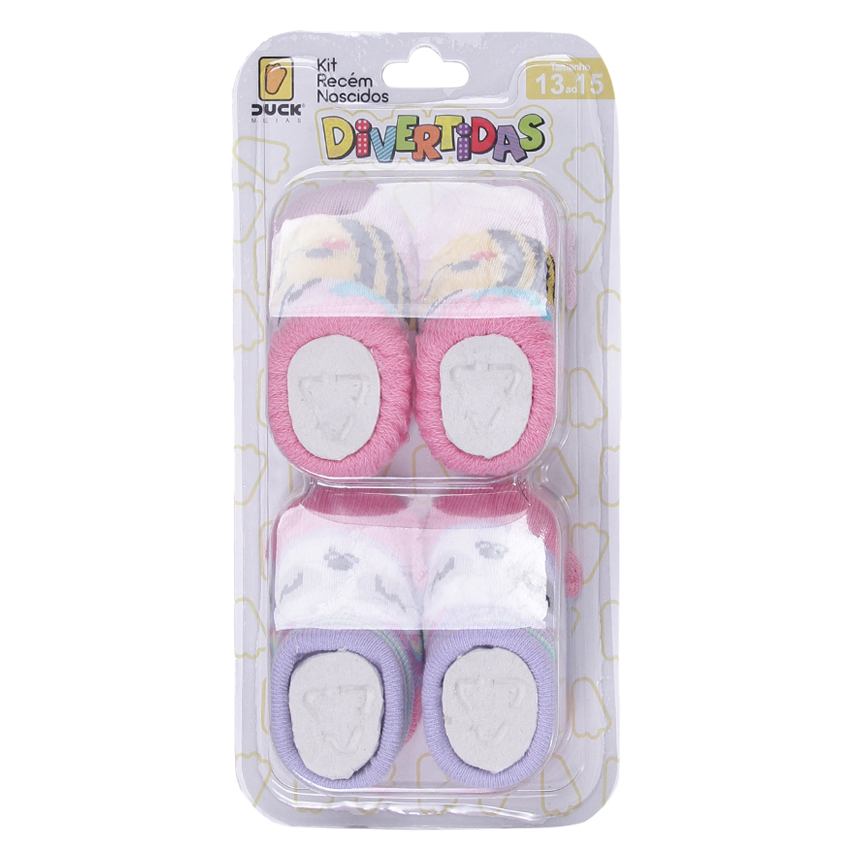 Kit Enxoval Bebê Duck Fofurinha Menino Luva Touca e Meia