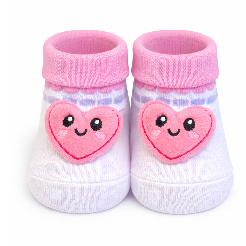 Meia Bebê Duck Menina Aplique Divertido