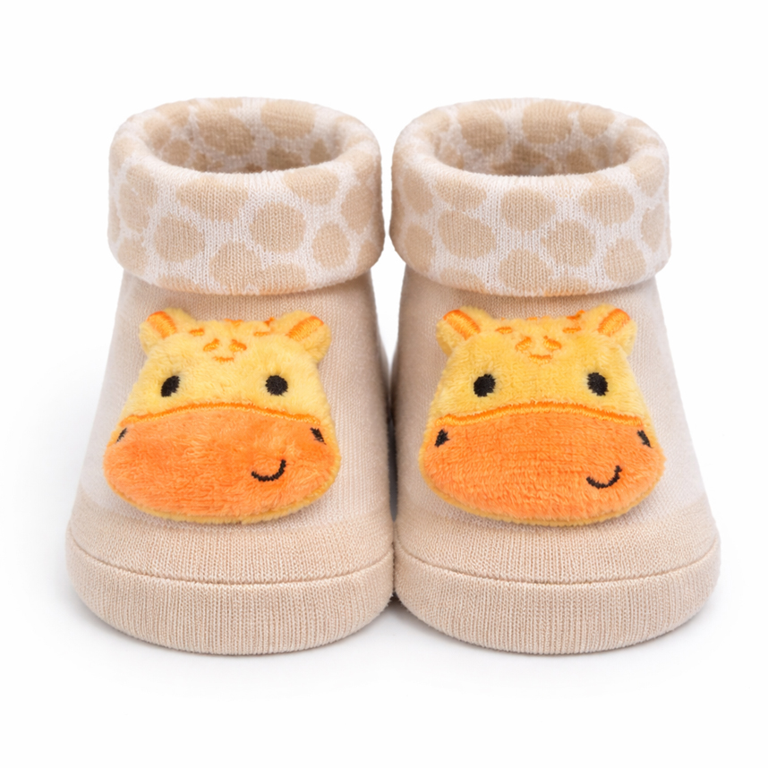 Meia Bebê Duck Menino Aplique Divertido