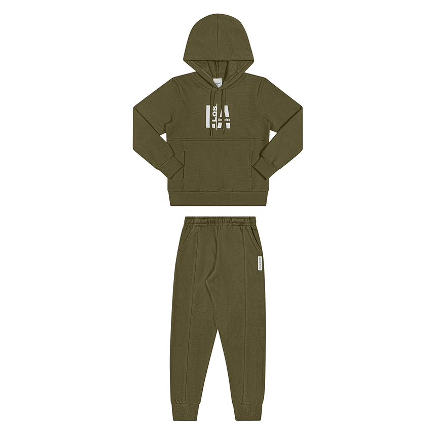 Conjunto Infantil Angerô Blusa Estampa Los Angeles e Calça