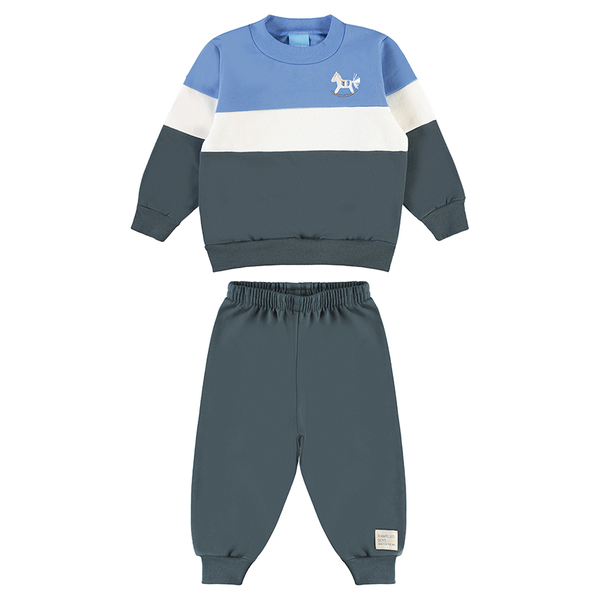 Conjunto Infantil Kamylus Blusão Bordado Cavalo E Calça
