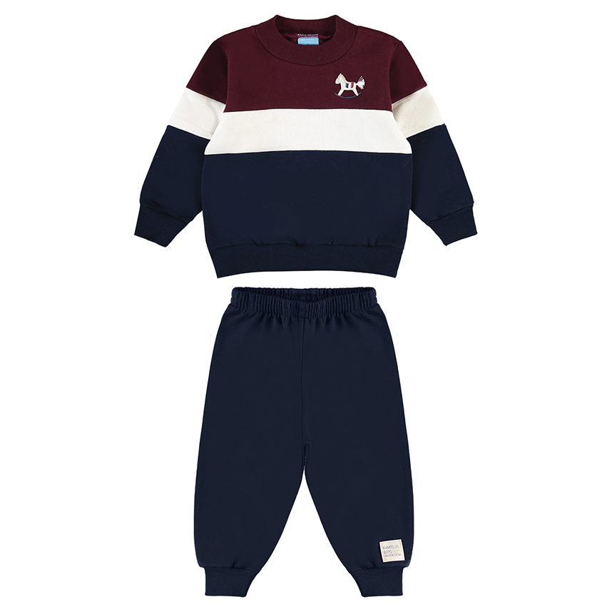 Conjunto Infantil Kamylus Blusão Bordado Cavalo E Calça