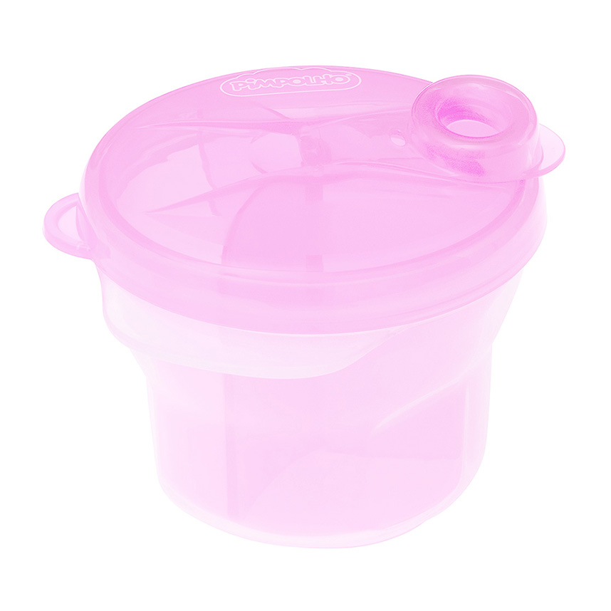 Pote para Leite em Pó Pimpolho Dosador Rosa