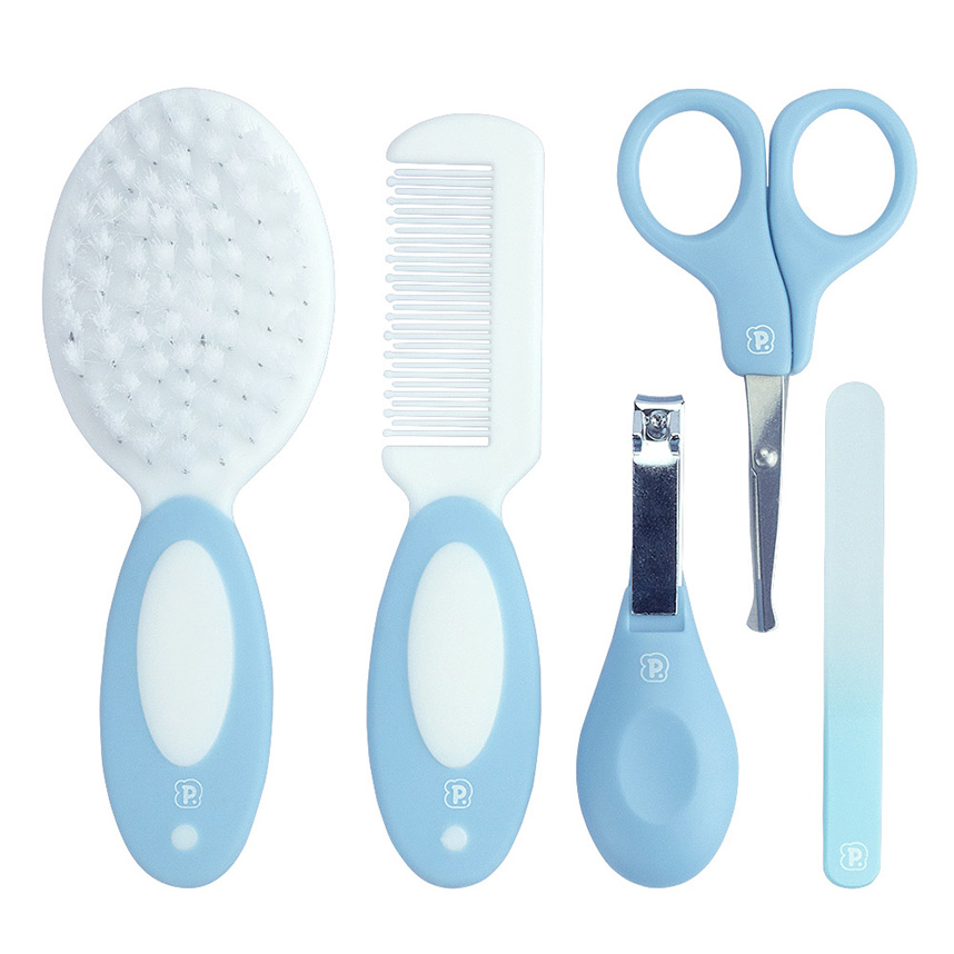Kit Higiene Pimpolho para Bebês Azul com 5 Peças