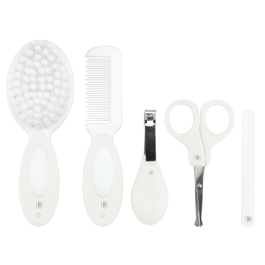 Kit Higiene Pimpolho para Bebês Branco com 5 Peças