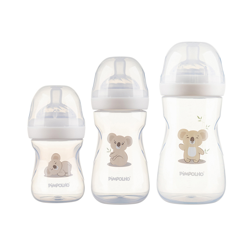 Kit Mamadeira para Bebê Pimpolho Estampa Coala 3 Peças