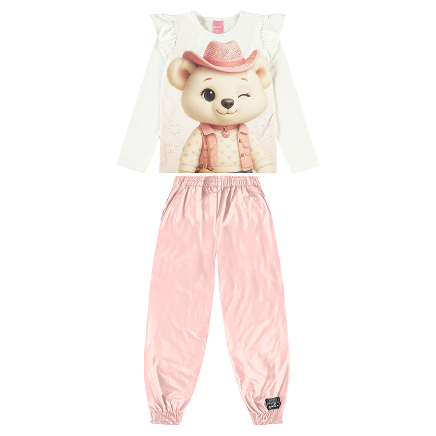Conjunto Infantil Kamylus Blusa Estampa Sublimada E Calça