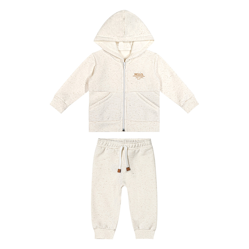 Conjunto Infantil Colorittá Jaqueta Bordado Hello e Calça