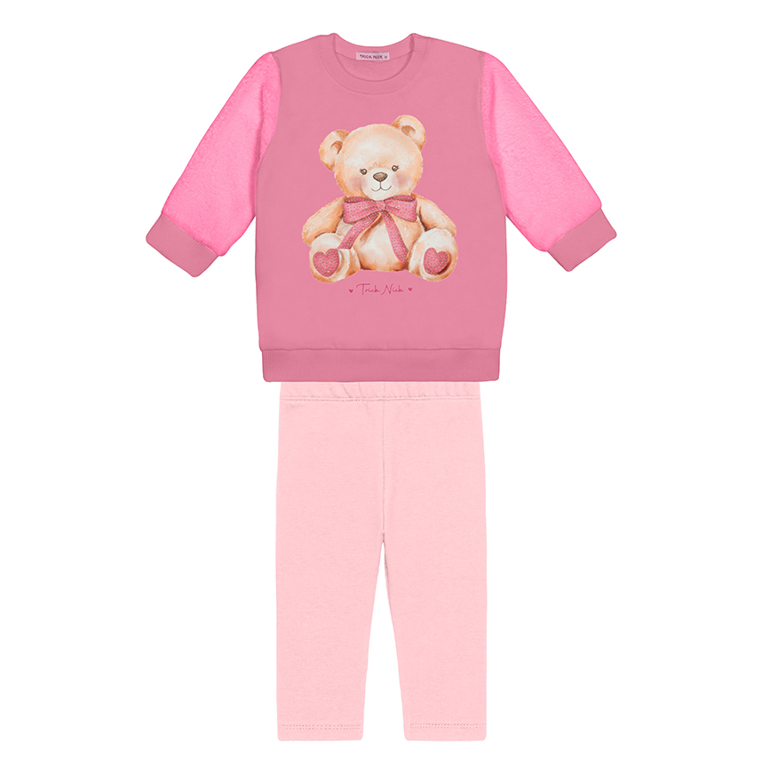 Conjunto Bebê Trick Nick Blusão Estampa Urso e Legging