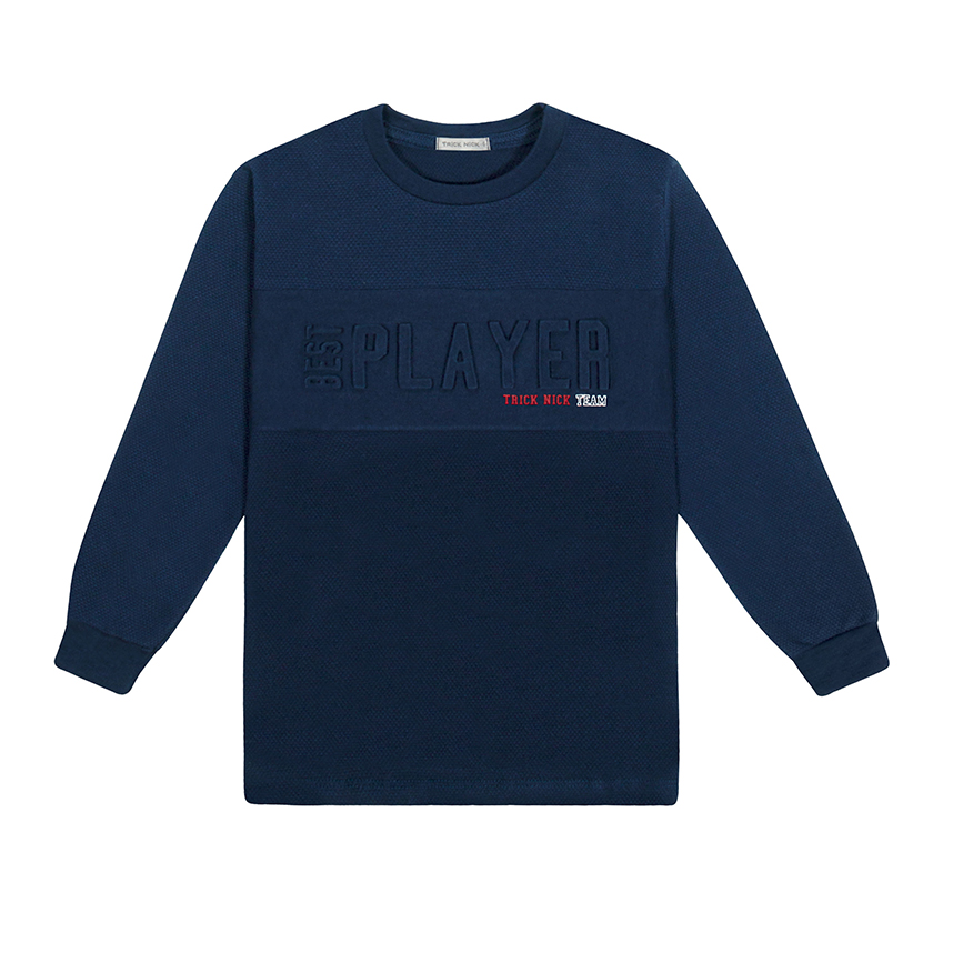 Camiseta Infantil Trick Nick Manga Longa Estampa Player