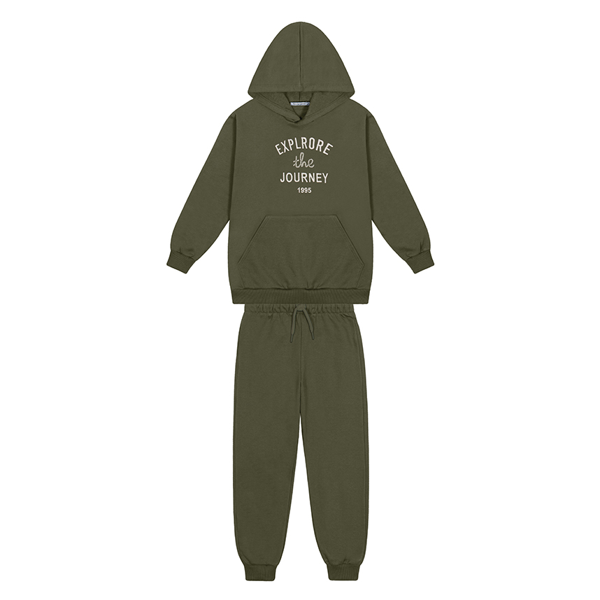 Conjunto Infantil Trick Nick Blusão Bordado Explore e Calça
