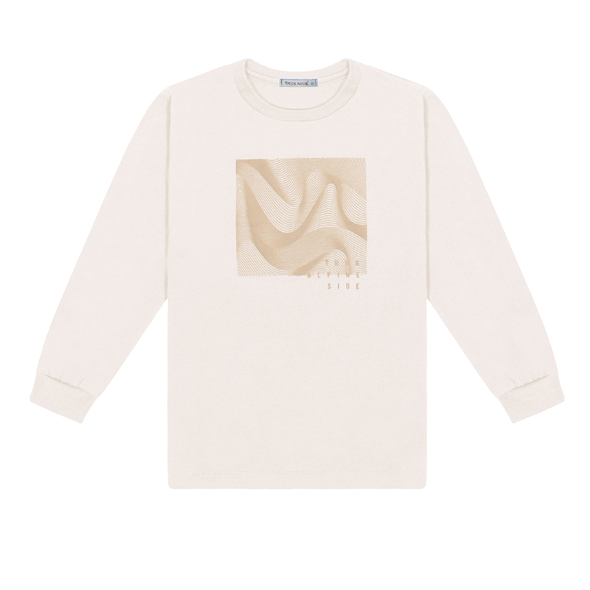 Camiseta Infantil Trick Nick Manga Longa Estampada