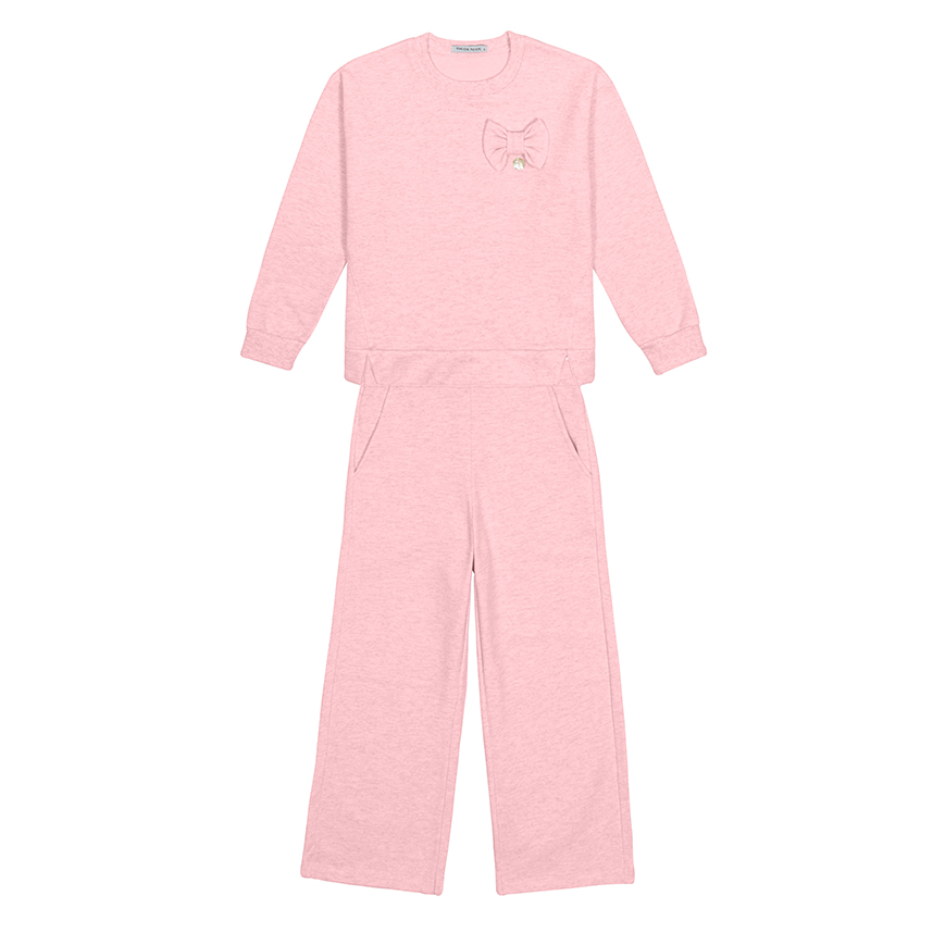 Conjunto Juvenil Trick Nick Blusão Aplique Laço e Calça