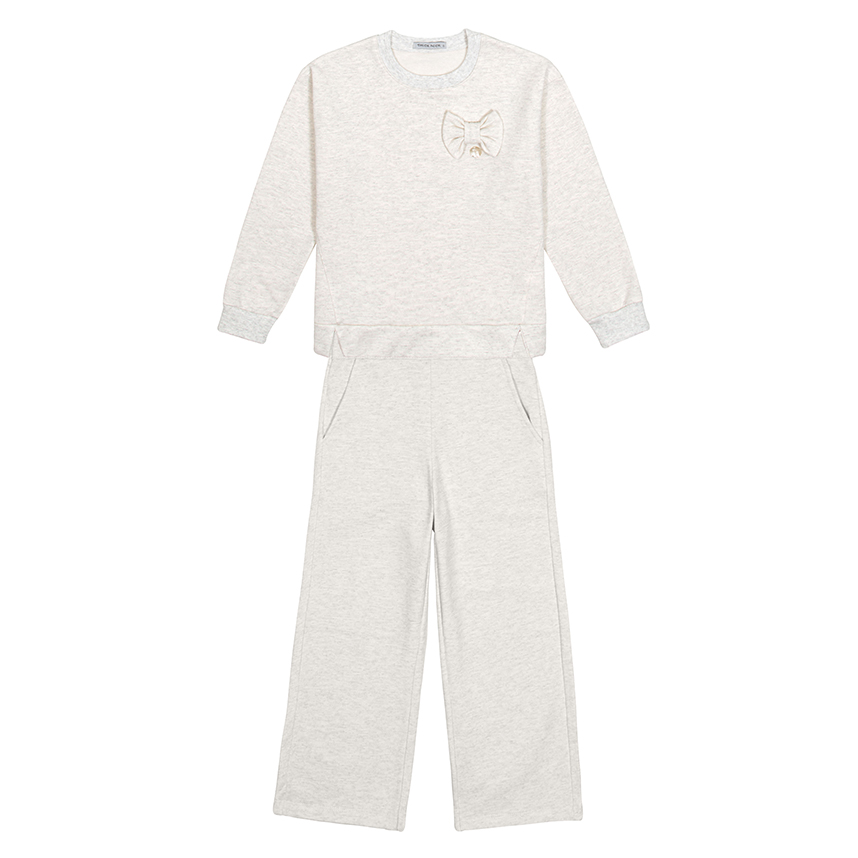 Conjunto Juvenil Trick Nick Blusão Aplique Laço e Calça