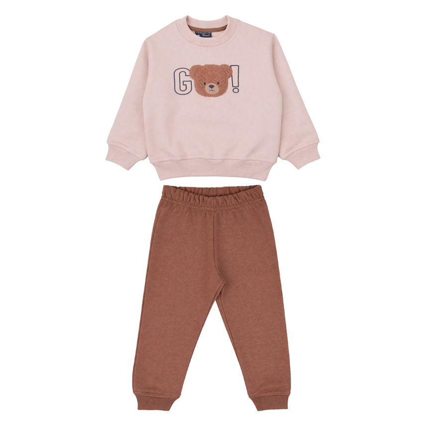 Conjunto Infantil Vrasalon Blusa Bordado Urso e Calça