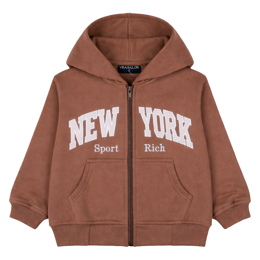 Conjunto Infantil Vrasalon Jaqueta Bordado New York e Calça