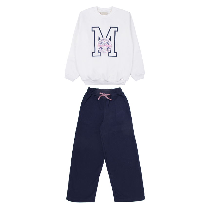 Conjunto Infantil Vrasalon Blusão Campus Queens e Calça