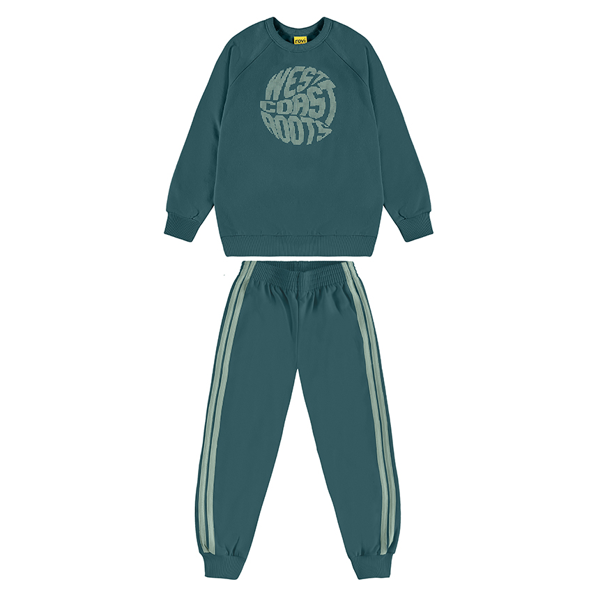 Conjunto Infantil Rovitex Blusão Estampada e Calça