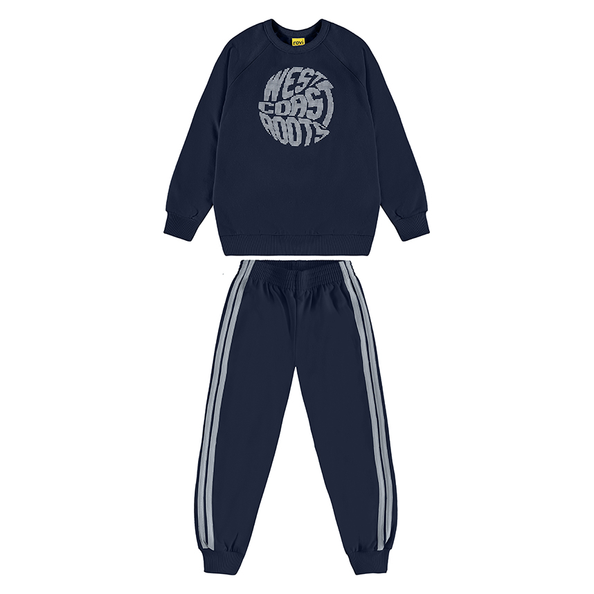 Conjunto Infantil Rovitex Blusão Estampada e Calça