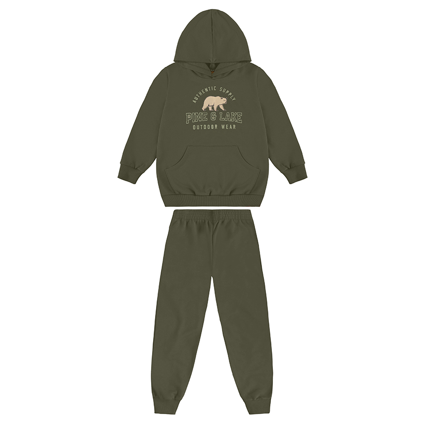 Conjunto Infantil Rovitex Blusão Estampa Urso e Calça